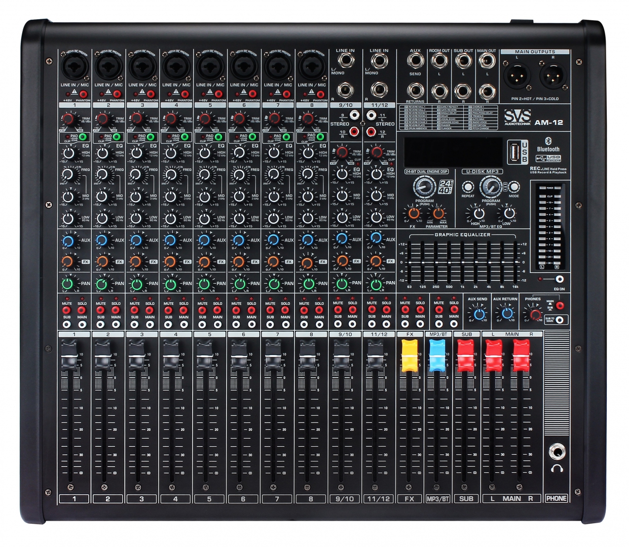 SVS Audiotechnik mixers AM-12 Микшерный пульт аналоговый, 12-канальный в Никели