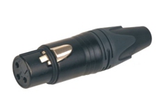 XLR Female (мама) Разъем в Никели